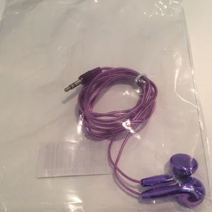 Purple earbuds never used